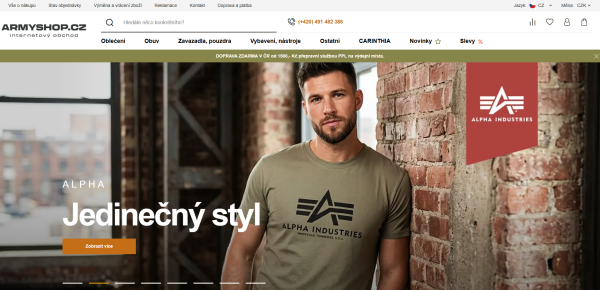Vojenské batohy Army shop
